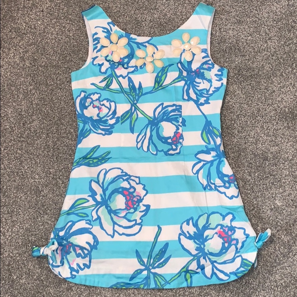 Lilly Pulitzer Blue Floral Kids Dress